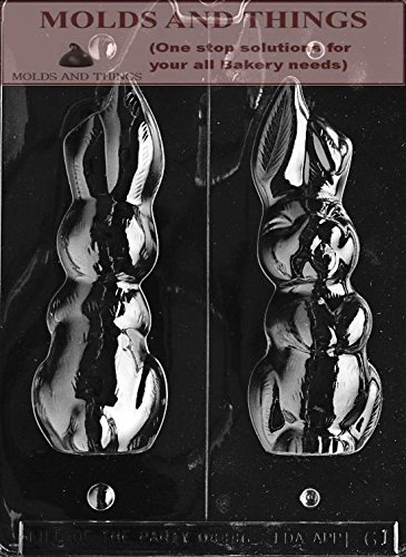 LARGE HOLLOW FLOP EARRED BUNNY Easter Chocolate candy mold With Copywrited Candy Making Instruction-image-31