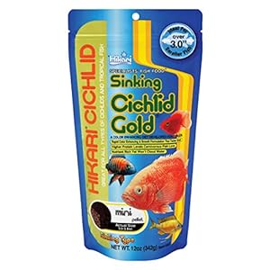 Hikari Cichlid Gold Sinking Pellet Fish Food For All Life Stages (Mini), 342g