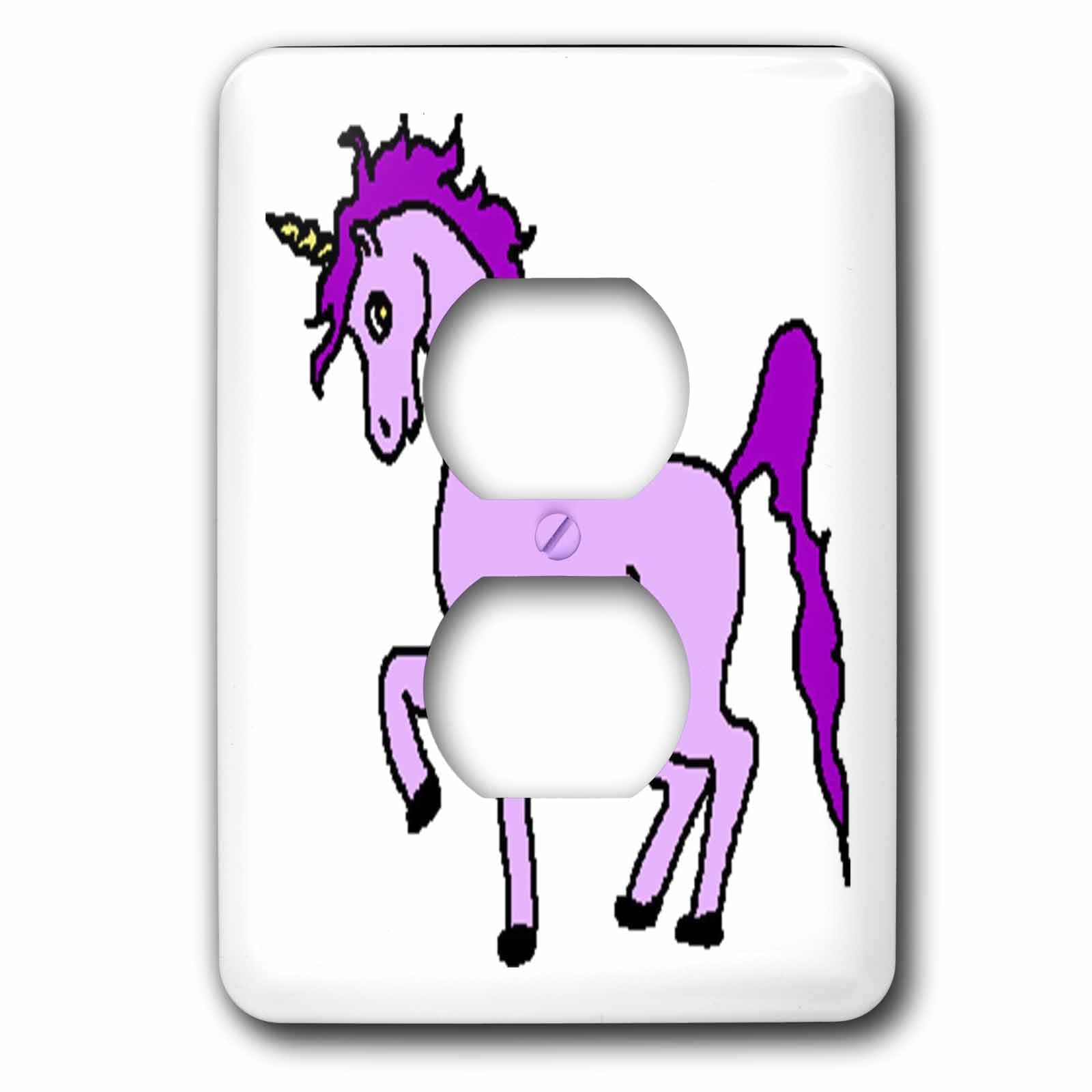 Cache pour 2 prises licorne rose masque les murs abîmés lsp_37470_6