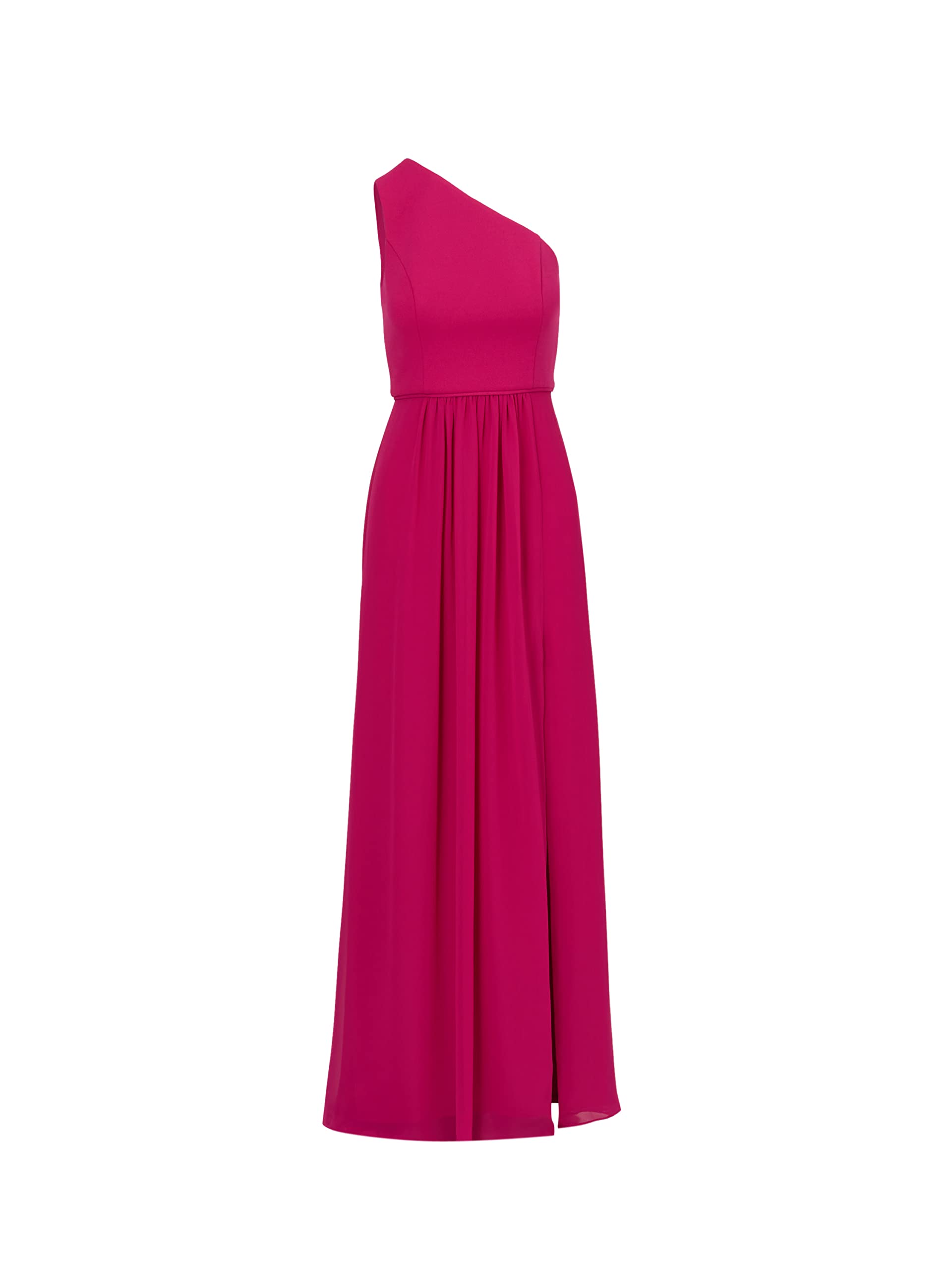 Adrianna Papell Vestido de Gasa con Un Hombro Vestido para ocasión Especial Mujer (Pack de 1)