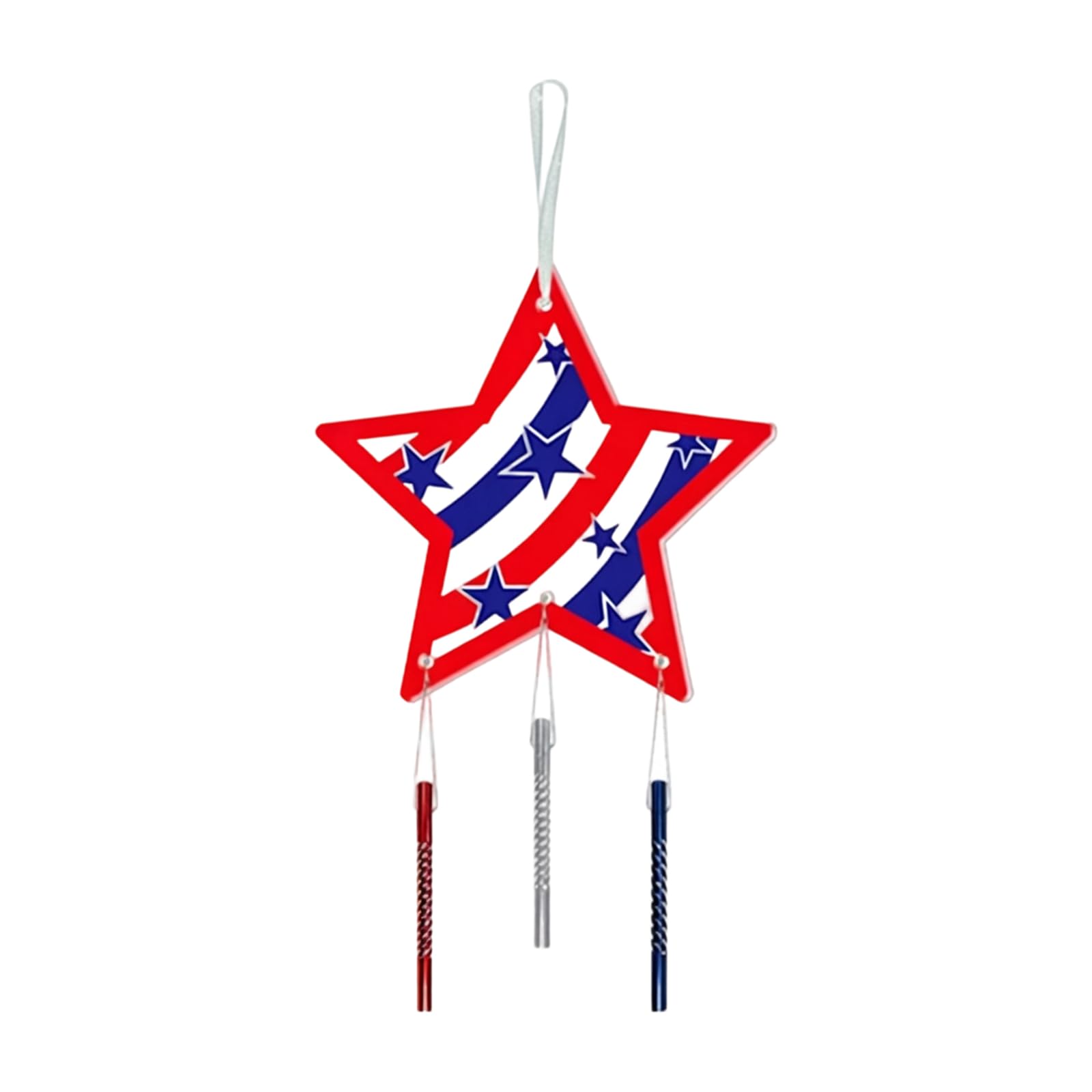 Hredyqw Patriotic Wind Chimes Decorations For US Independence Day Sturdy Paper Materials In Multiple Color