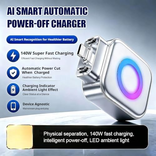 Image of 2-in-1 USB-C Magnetic Wireless Charger Adapter for iPhone 15 /16 Series, 20W Fast Charging Converter, Type-C Plug-in Magnetic Charging Receiver, Compact Portable Charging Accessory