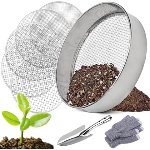 Tamis de Jardin en Acier Inoxydable TOPRUNYI Cover