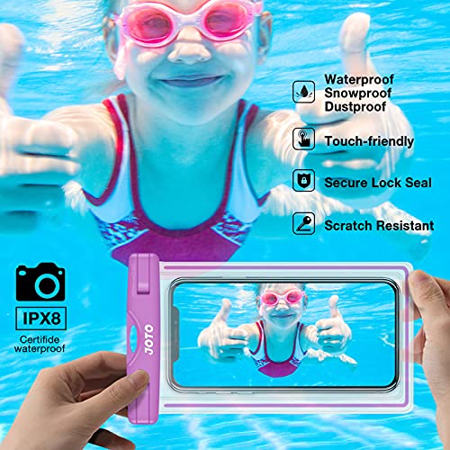 Image of JOTO Cellphone Dry Bag Waterproof Case for Up to 6.0-inch Diagonal Phones (Purple)