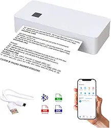 Impressora Térmica Portátil A4 Impressão Bluetooth Android e iOS
