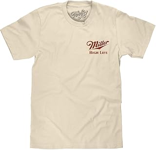 Men's Miller High Life The Champagne of Beers Double Sided Logo T-Shirt