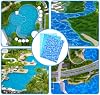 Sticker de Agua con Ondas, 6 Hojas Adhesivas para Diorama Marino | Fondo de Río Realista, Decoración para Maquetas, Accesorios DIY, Lago, Mesa de Arena 6