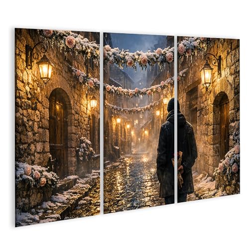 Tableau sur toile islandburner haute définition décoration murale chic 3 pièces