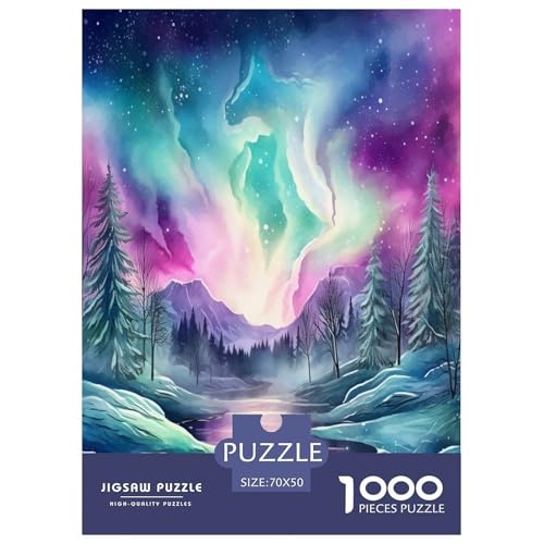 Puzzle imposible Aurora de 1000 piezas, una obra de arte de 70x50 cm para coleccionar