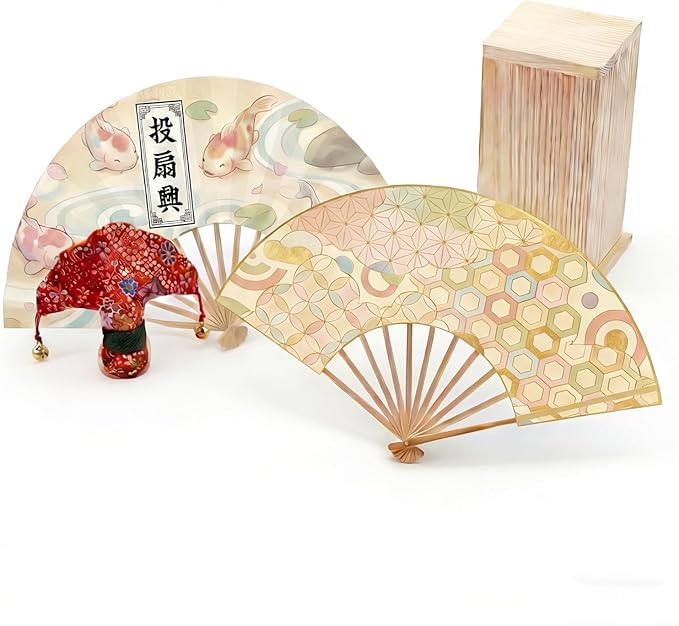 「小さくても！！高級:無垢桐材の枕」なんちゃって投扇興セット。 Amazon | 本格投扇興 一式セット 雅な和の遊び 100%オーダーメイド 松
