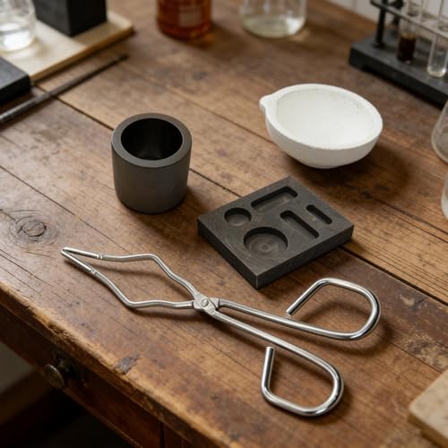 Kit de fusion d'argent 4 pièces résistantes à la chaleur et moules réutilisables - 8