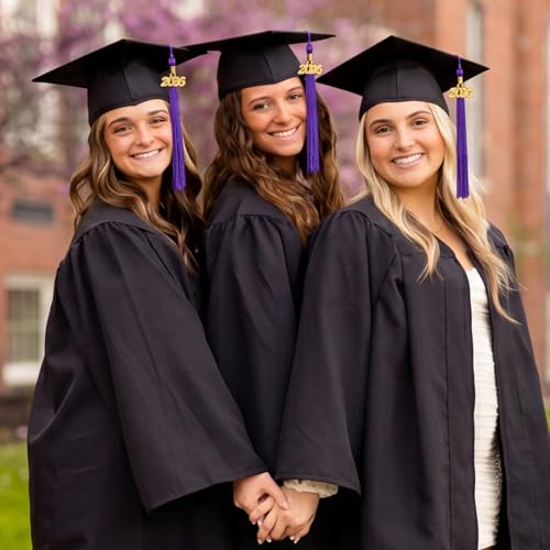 Image of GraduationMall Single&Multiple Color Graduation Tassel with 2026 Year Charm 9 inch