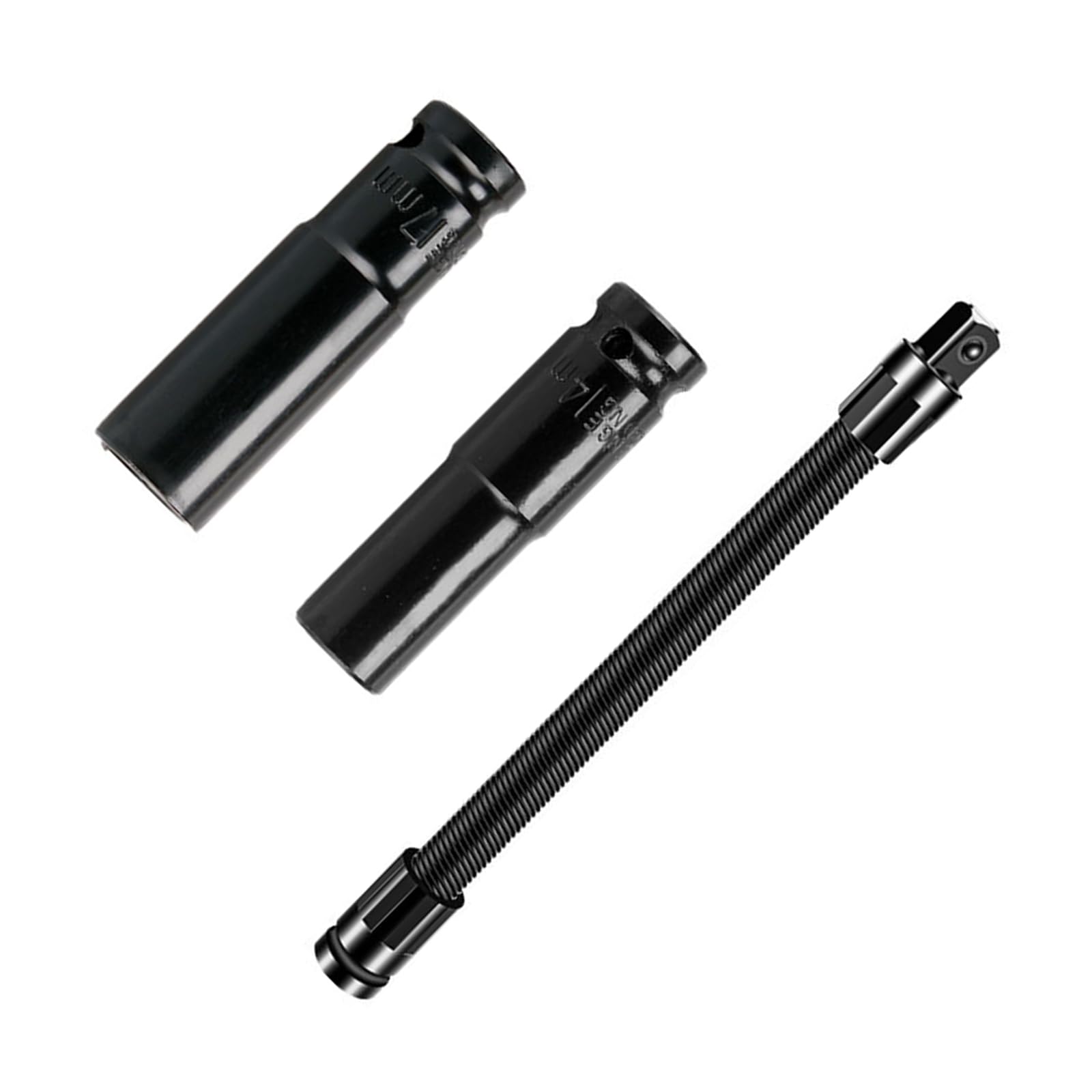 Ordinaryone Short Version 3Pcs / Set Multipurpose Wrench Extension Rod With 2 Socket Quickly Release Mechanism For Various Tool Applications Extension Club For Tool
