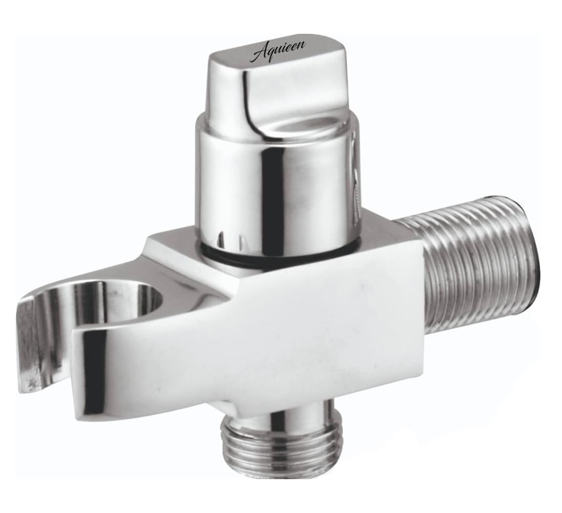 Aquieen Brass Holder for Hand Shower & Health Faucet with Angle Valve for Bathroom (Chrome) (B0CFTW1S7B) Amazon Price History, Amazon Price Tracker