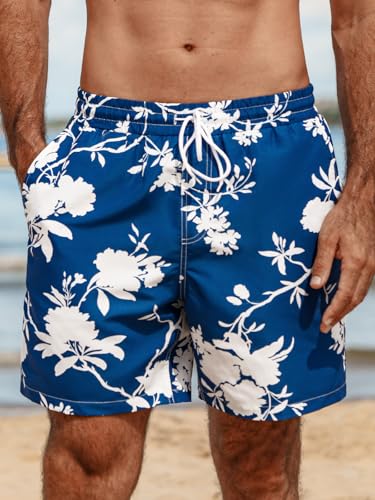 CUPSHE Men's Swim Trunks Beach Board Shorts Mens Swim Shorts, Side and Back Pockets, Drawstring4