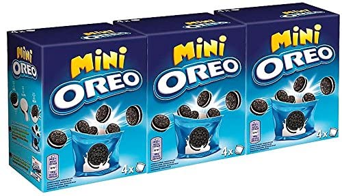 Galletas Oreo Minis de Chocolate Rellenas De Crema 160gr [Pack of 3] Cover