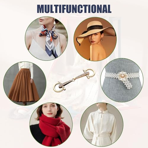 LSBDJDL 2 Pack Scarf Rings for Ladies - DIY Accessories3