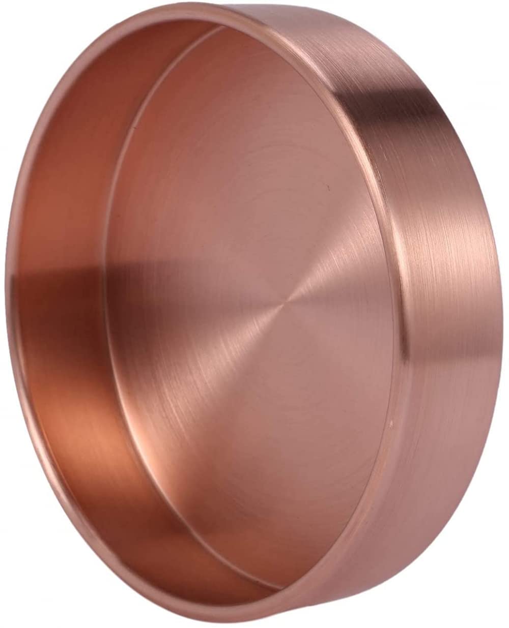 Miedziana okrągła taca do przechowywania stół metalowy organizer do przechowywania biżuterii organizer na małe przedmioty taca do przechowywania dekoracja 14 * 14 cm