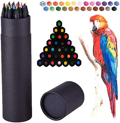 Colouring Pencils, Surcotto 24 Drawing Pencils, Coloured Pencils Artist Pencil Set for Adults Children, Kids. Sketching Drawing Painting Writing,Vibrant Colour,Pre-sharpened