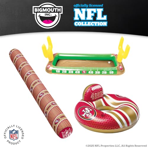 Image of BigMouth 18 inch Inflatable Pool Football Officially Licensed NFL Fan Gear Merchandise Beach Ball Games for Adults and Teens