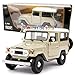 NEW 1:24 DISPLAY MOTOR MAX AMERICAN CLASSICS - BEIGE TOYOTA FJ40 Diecast Model Car By Motor Max