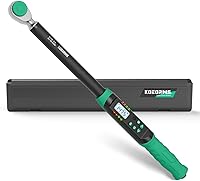 Vista 15 de Llave dinamométrica digital KOEORWS de 1/2 pulgada, 5.02-99.57 pies-libra/6.8-135 Nm, llave dinamométrica electrónica con valor preestablecido