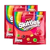 Holiday ASSORTIT X Skittles Collab Original Flavors Gummies 12-Oz Chewy Gummy Soft Candy Assorted Variety Mixed Fruit Flavored Snacks Resealable Share Size Pouch Bulk (2-Pack)