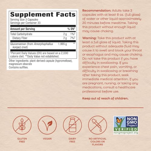 Nature's Way Glucomannan, Promotes Feelings of Fullness*, 100 ct - image 6