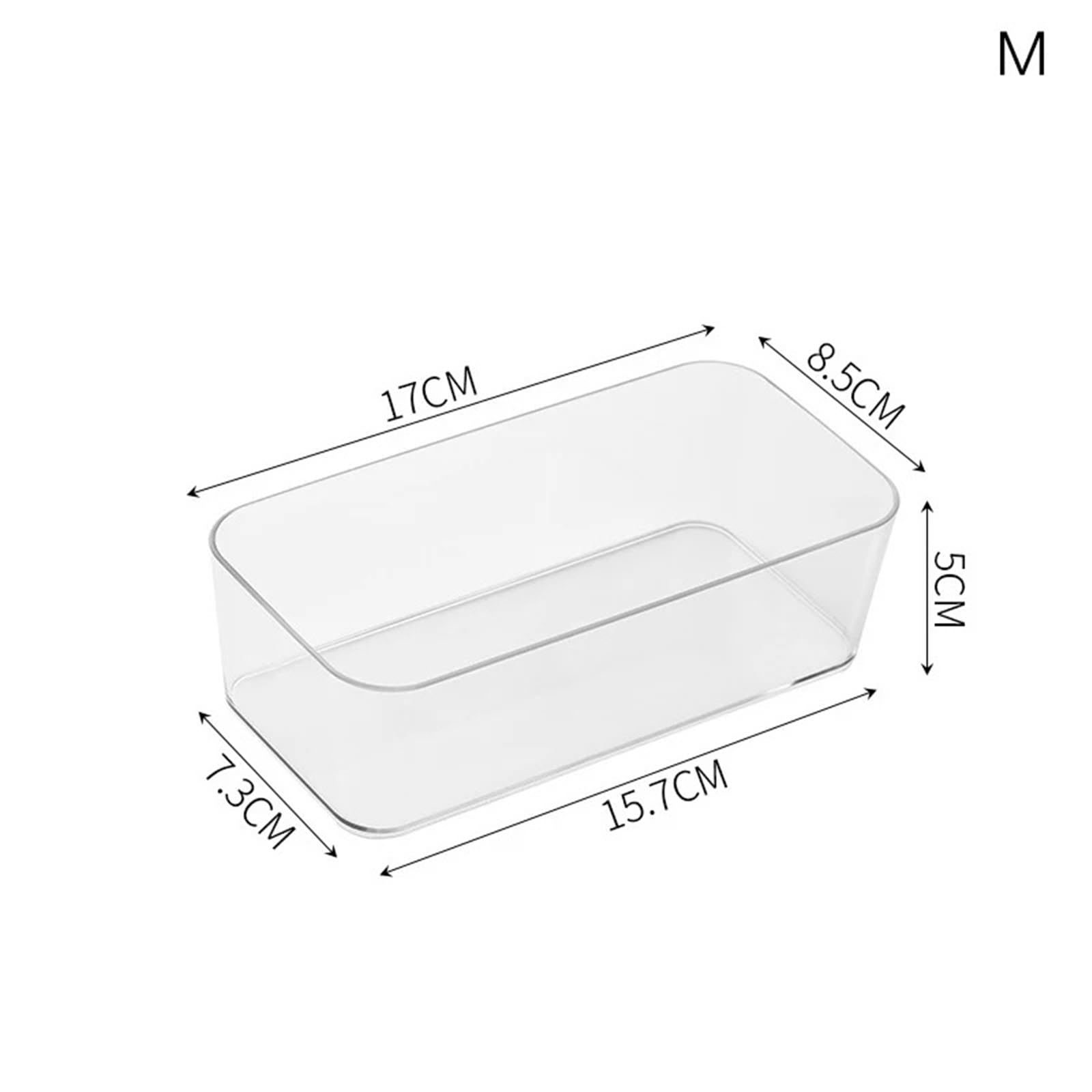 4 cajas organizadoras de cajones transparentes for almacenamiento, cocina, organizador cosméticos, divisoras oficina para Ropa Interior, Camisas