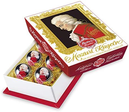 Reber Mozart Kugeln chocolates, 6 Count (Pack of 1)