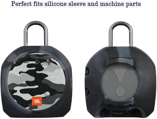 Miniatura 9 de Hermitshell Funda de transporte de silicona de repuesto para JBL Clip 4 - Mini altavoz Bluetooth portátil (gris 2)