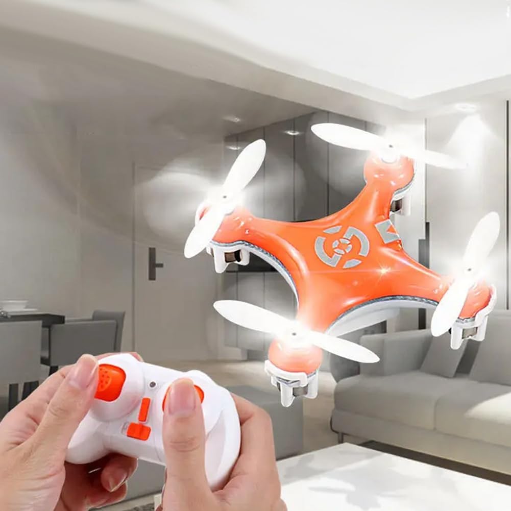melairo Quadricoptère RC Cx10 Mini, Drone Télécommandé 2.4G 4CH avec LED, Hélicoptère Électronique, Jouet Avion Électrique pour Enfants, Facile à Utiliser -D