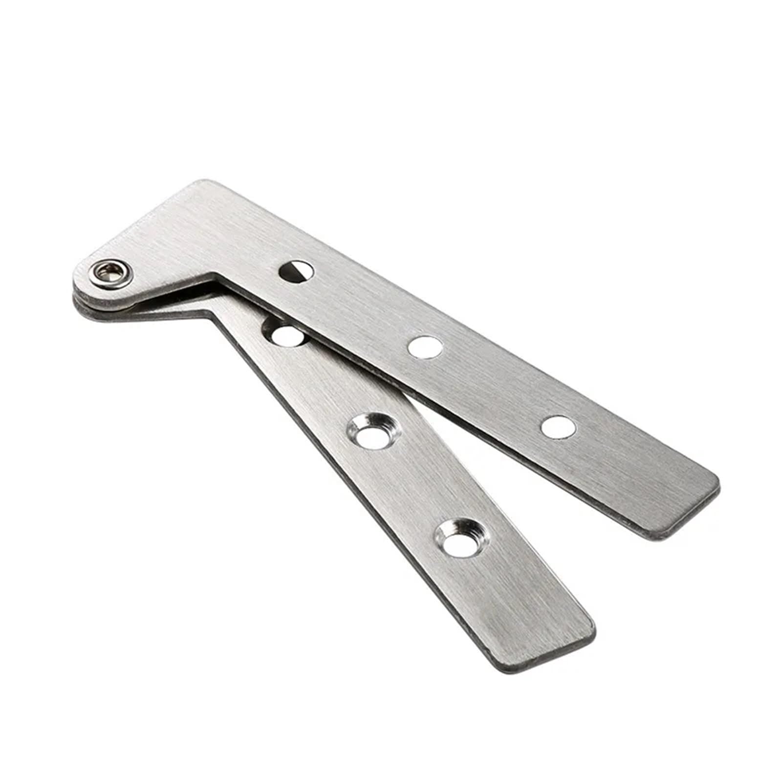 Kdhcvkz Silver 4Pcs Hidden Hinges Invisible Door Hinge 360 Degree Rotating Stainless Steel