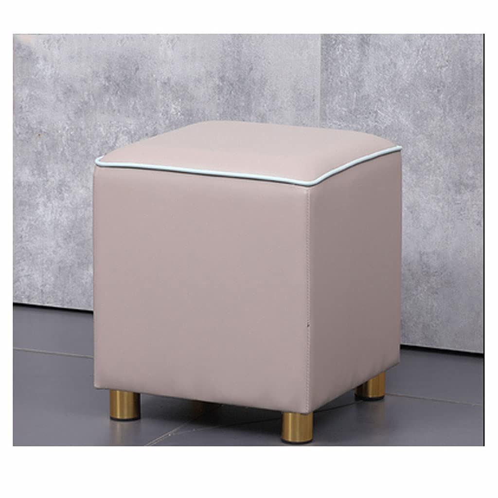 Pouf pouf siège rembourré en similicuir modèle de salon G