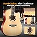 Pyle Beginner Acoustic Guitar Kit, 4/4 Full Size All Wood Instrument for Kids, Adults, 41
