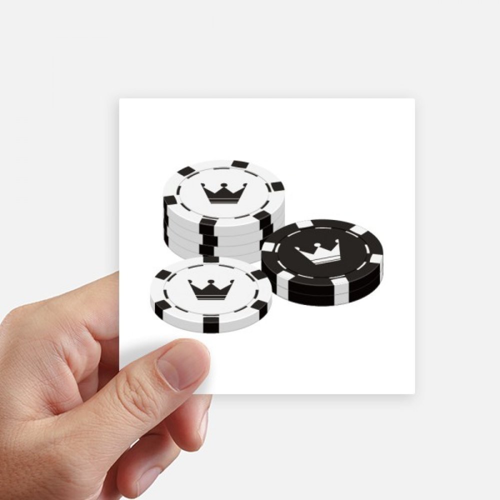 Decal carré 10cm pour customiser et masquer les rayures de valise et pc avec style couronne