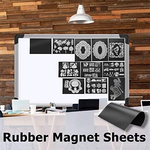 10 Pack 6.8x4.8" Magnetic Sheets With 10 Pack 5x7" Stamp & Die Storage Pockets Set for Cutting Dies Stencil Album Stamp Crafts Store and Organize All of Your Metal Cutting Dies On Single Side