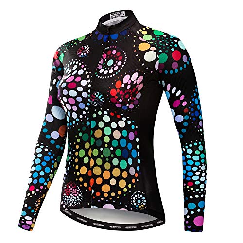 Women Long Sleeve Cycling Jersey MTB Shirts Mountain Bike Tops Bicycle Clothing Circle