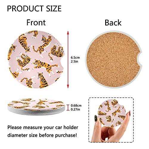 2 Pack Posavasos de Cerámica Absorbentes para Vehículos miniatura 3