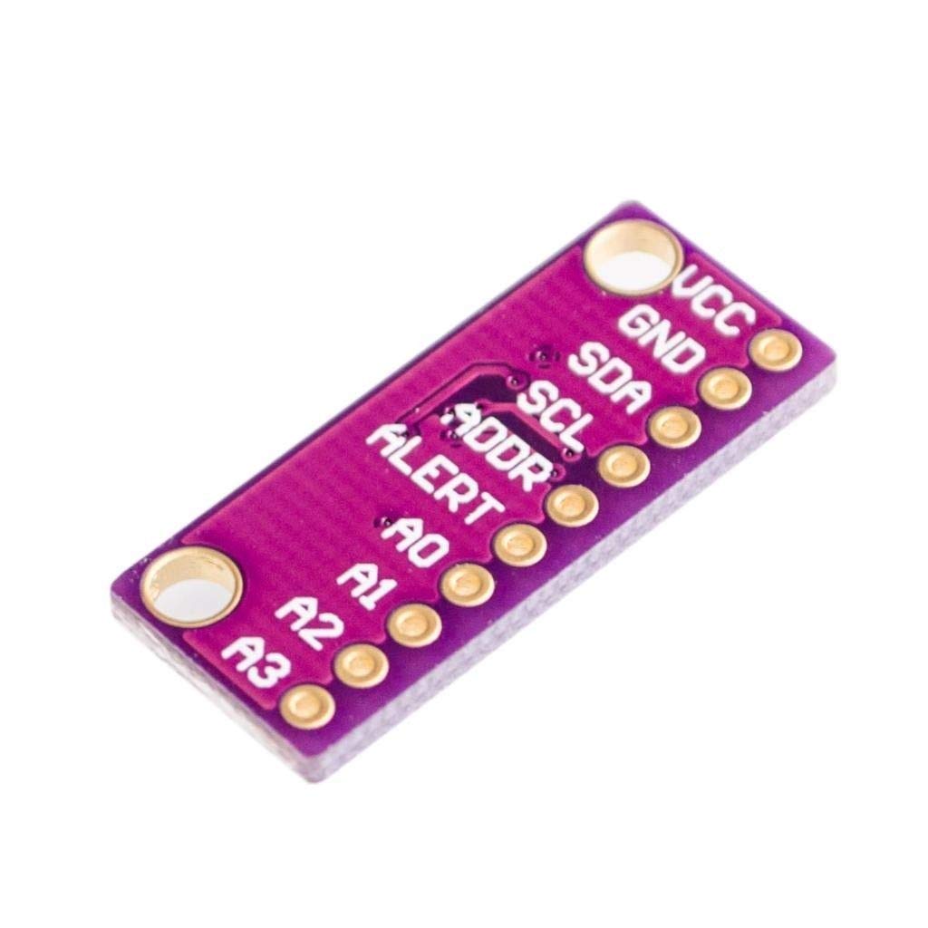 2pcs I2C ADS1015 12-bit Precision ADC 4 Channel Converter Module Development Board Module with Programmable Gain Amplifier