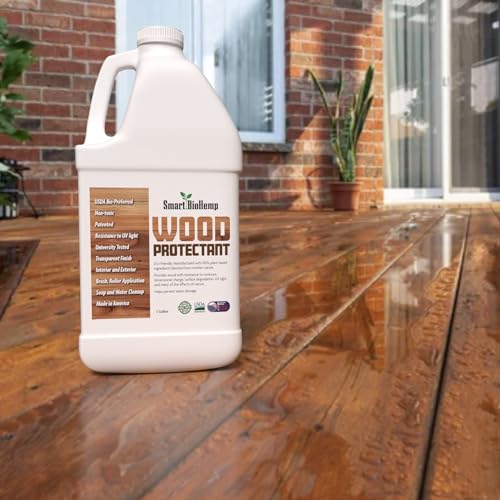 Smart BioHemp Plant-Powered 1-Gallon Protectant, Protects Wood from Water & UV Rays, Penetrating Wood Treatment for Outdoor and Indoor Furniture, Marine, and Decking, 300-400 Sq. Ft of Coverage by Smart BioHemp - Image 6