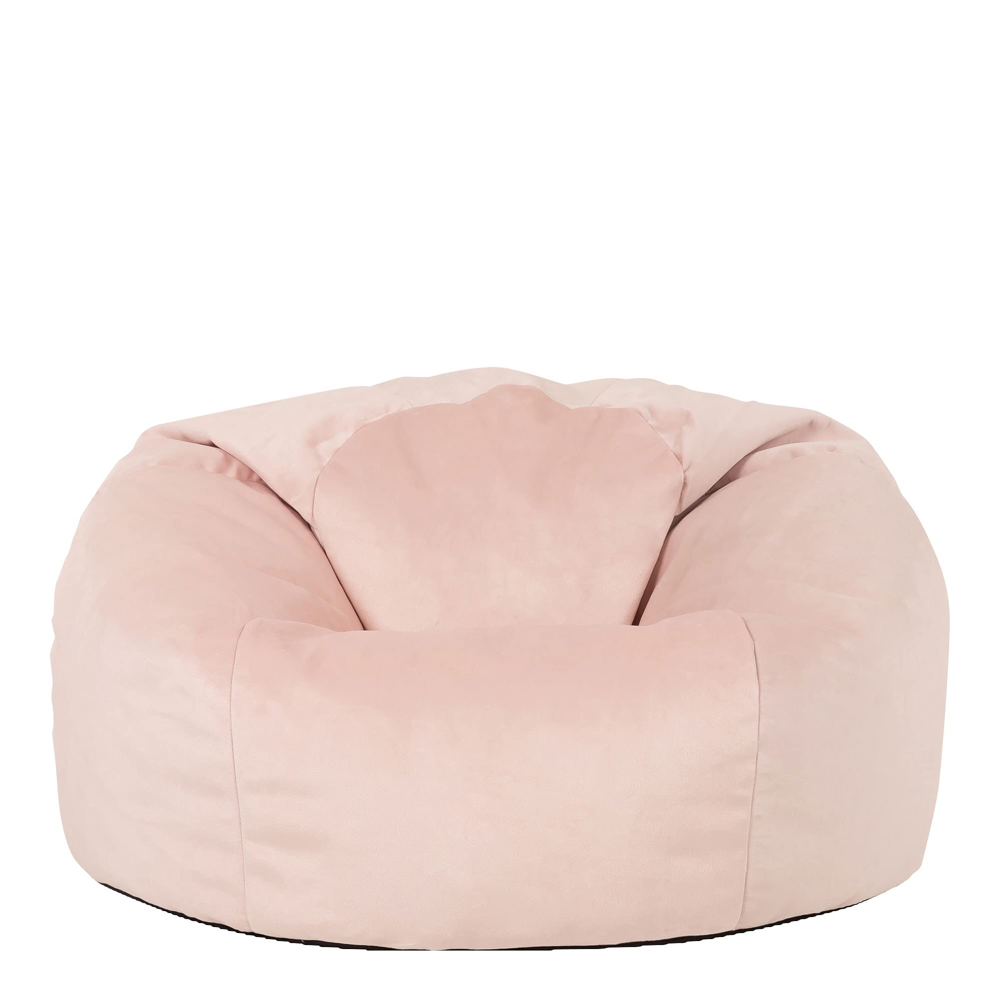 Aurora Pouf Poltrona Sacco In Velluto Rosa - 85x50 Cm, Con Riempimento | Per Soggiorno, Design Moderno E Comodo - Foto 6