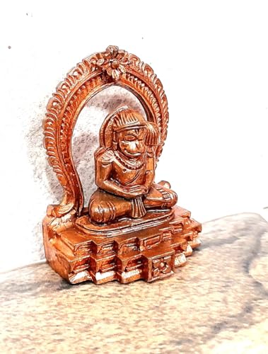 Image of Copper Idols of god Hanuman, 5.3cm, 97Grams, Hand Made Copper Idol, Pack of 1 Piece