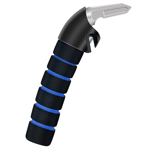 Car Door Handle for Elderly Car Assist Support Handle Multifunction Car Door Latch Bar for Seniors and Handicapped(Blue)