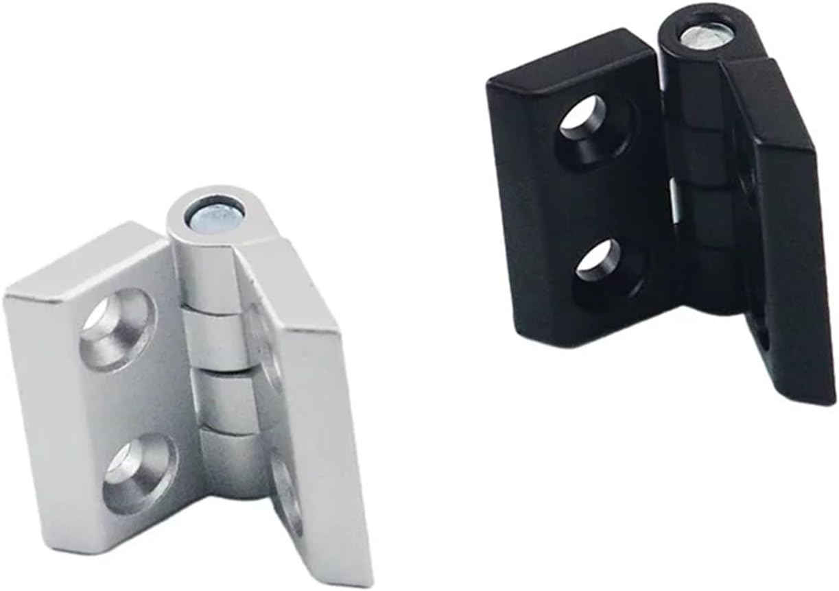 Industrial Electrical Cabinets and Mechanical Doors Aluminum Alloy Hinges Hardware Accessories 1Pcs(Silver)