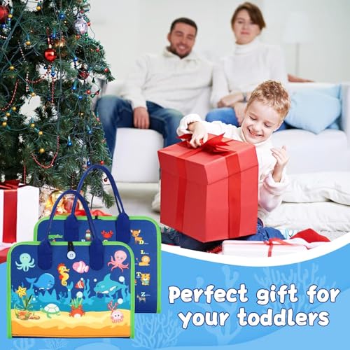 khlerox Busy Board Montessori Toy for Kids, Educational Learning Activity Sensory Board, Developing Sensory Toy for Fine Motor Skills, Travel Toy for Plane Car, Gift for Boys Girls - Image 5