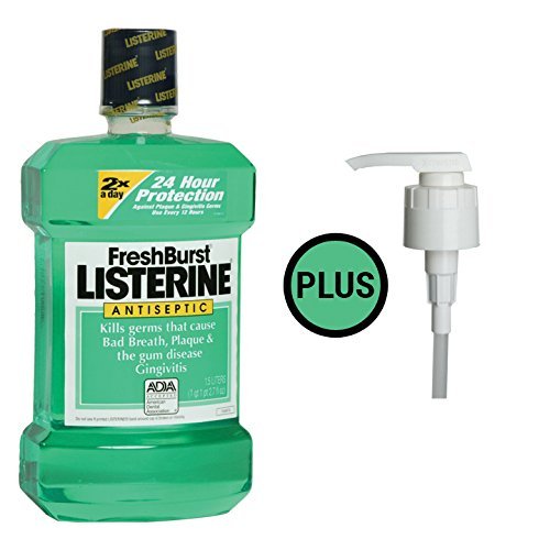 Listerine Freshburst Mouthwash 1.5 Liter PLUS Pump