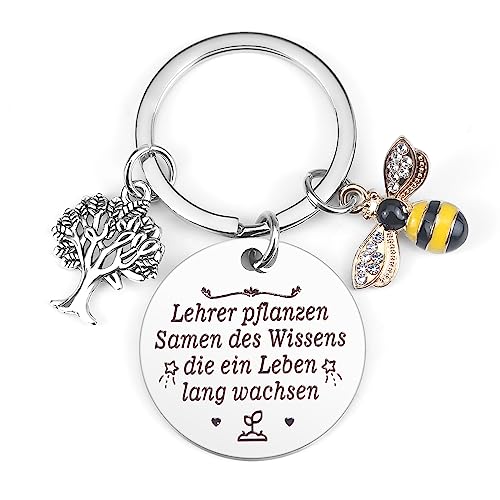 Hightopup Lehrer Geschenk Schlüsselanhänger Erzieherin Abschiedsgeschenk Lehrerin Erzieherin Geschenk zum Abschied Geschenk Lehrer Lehrerinnien Erzieher Erzieherinnen Grundschule Kita Lehrergeschenke
