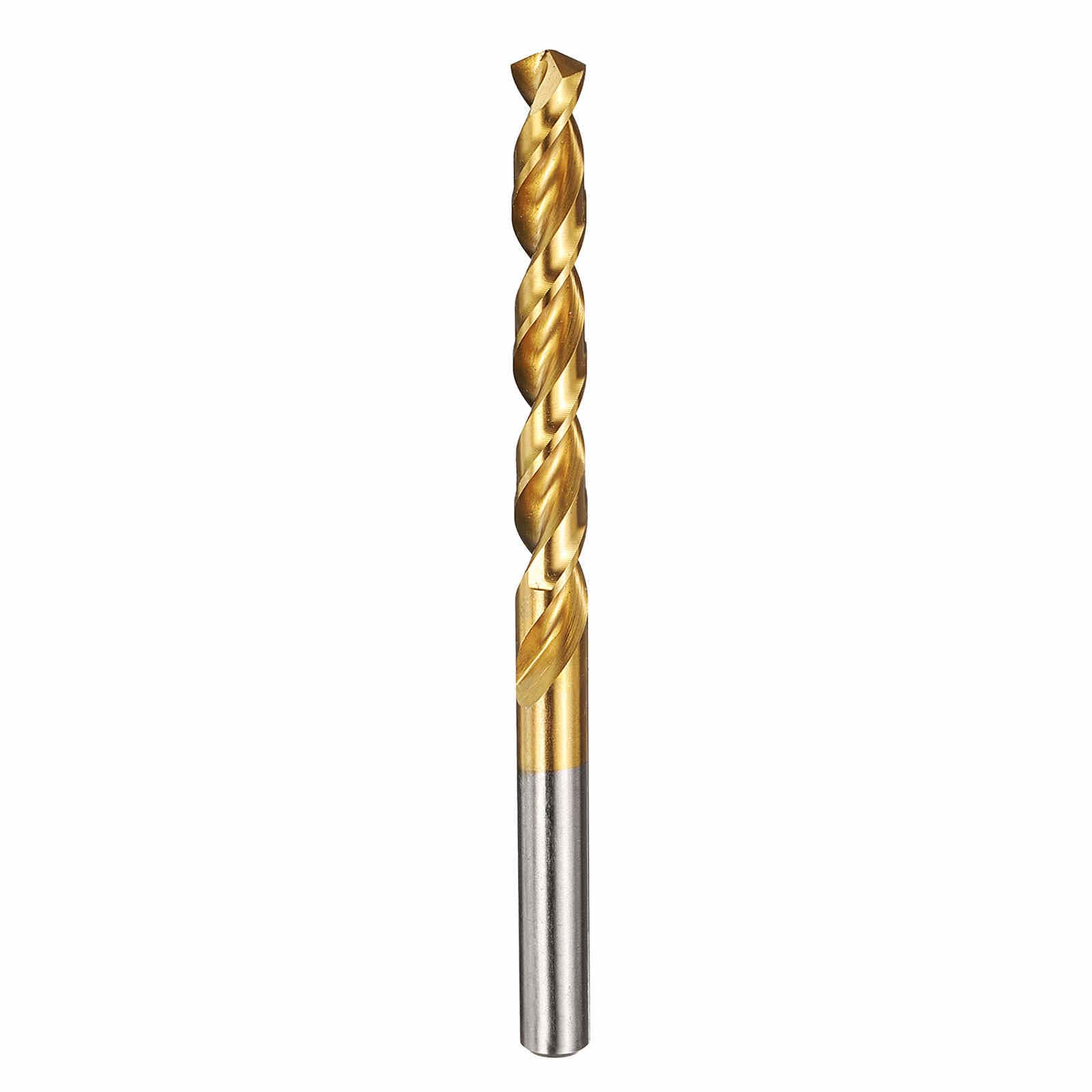 Kozelo 1pcs Drill Bit - [8.6mm Diameter] M42 8% Cobalt HSS Cutting Tool for Machining Hard Metal Stainless Steel Woodworking Handicraft Use, 135° Cutting Angle TiN