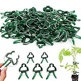 80 Stück Pflanzenclips für Tomaten & Gurken, Stabile Tomatenclips mit Metallfeder, Pflanzenhalter für Rankpflanzen, Tomatenhalter Pflanzen Clips für Gewächshaus, Garten & Gemüsebeet(30Große+50Kleine)